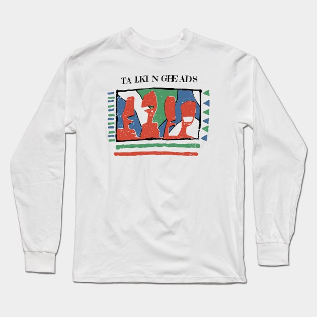 talking heads retro Long Sleeve T-Shirt by fellfreestuffstudio